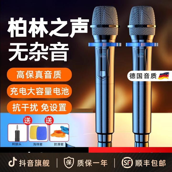 柏林之声专业无线话筒万能通用麦克风U段一拖二舞台演出K歌卡拉OK