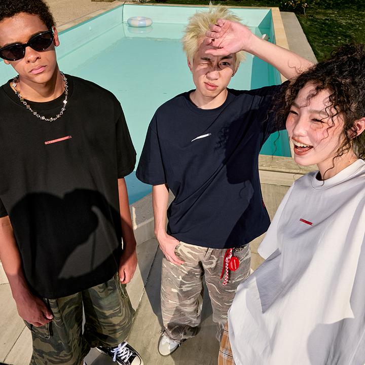 Nuthink潮牌t恤短袖T恤美式复古重磅宽松半袖男女2025新款夏