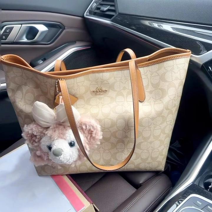 香港正品2025秋冬新款轻奢高级感真皮手提托特包斜挎单肩包购物袋