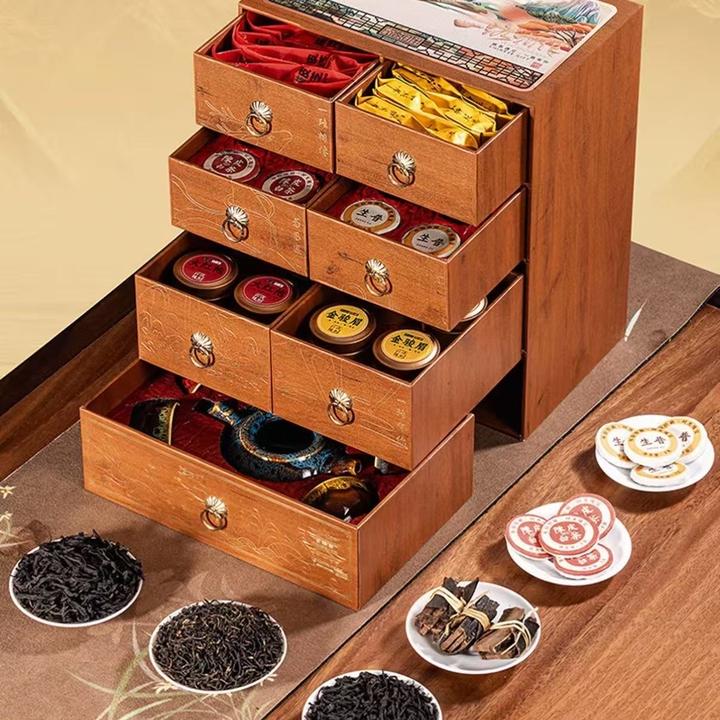 六大名茶组合高档金骏眉红茶茶叶礼盒装