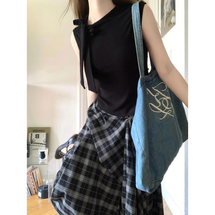 网红洋气小众炸街高级感女装套装女2025新款爆款夏季半身裙两件套