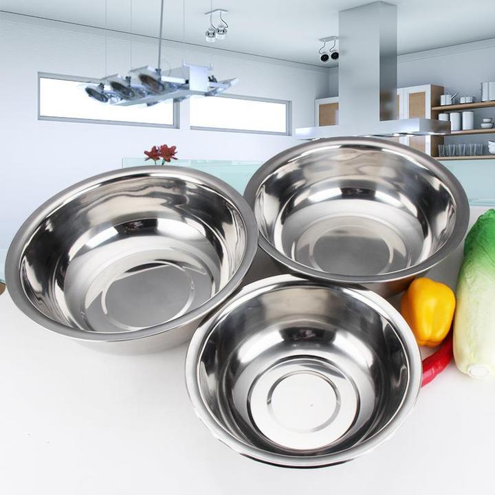 新疆西藏包邮不锈钢盆食品级家用厨房和面打蛋盆烘焙洗菜盆加厚铁