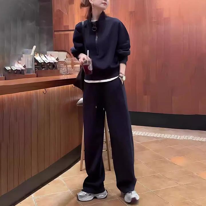 休闲运动套装女春秋2025新款慵懒风时尚洋气减龄卫衣阔腿裤两件套