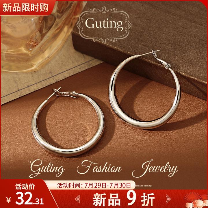 铜合金耳饰 21672明星同款圈圈耳环女2025新款爆款高级感气质耳饰