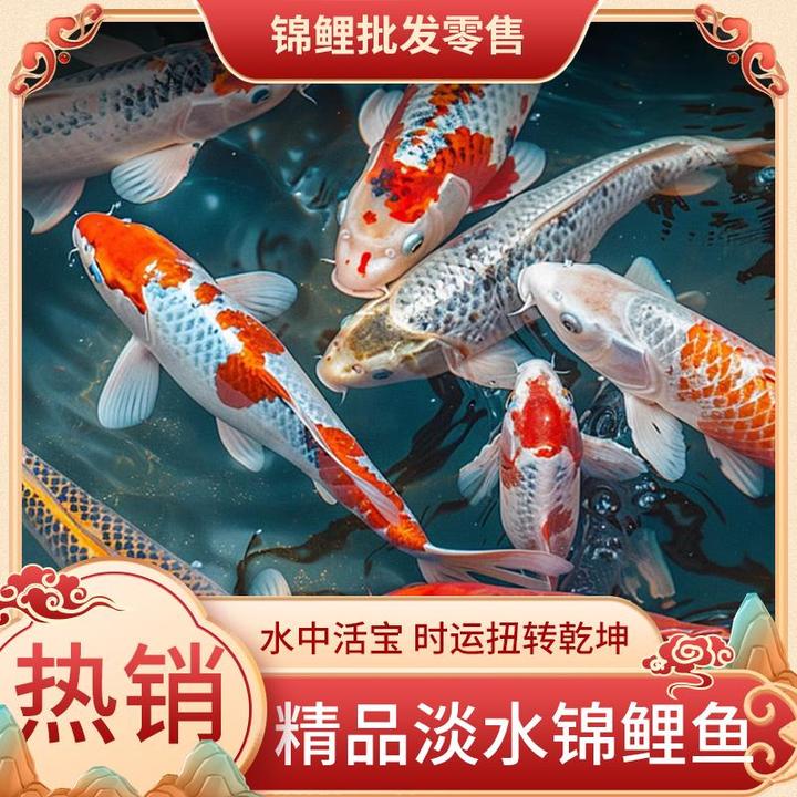 大型精品淡水锦鲤鱼批发零售纯种活体观赏鱼活鱼苗易养耐活红金鱼