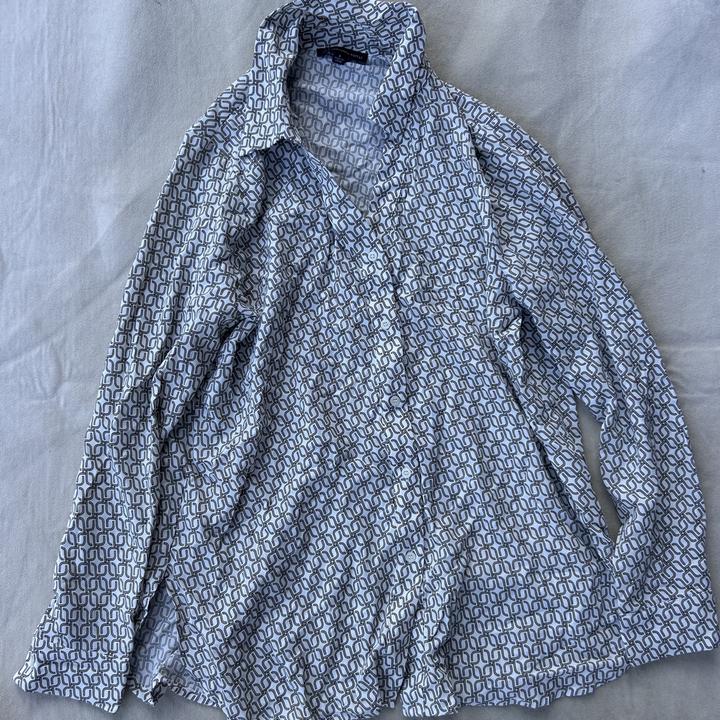 秋季印花女款宽松加绒衬衫女士秋冬上衣长袖时尚休闲满印豹纹衬衣