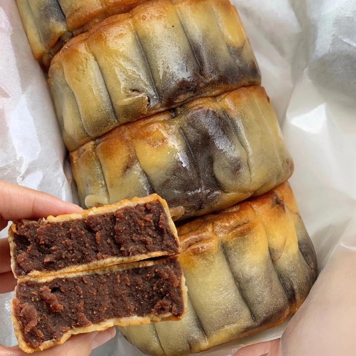 【100g*5包/10包】红豆沙月饼老式月饼豆沙月饼中秋月饼传统糕点心