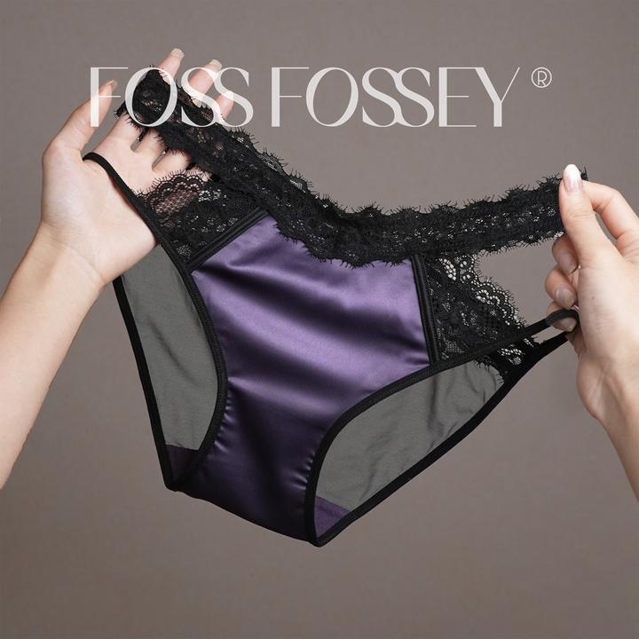 「F」暗夜绯梦*蕾丝镂空性感网纱绸缎女士内裤中低腰新款