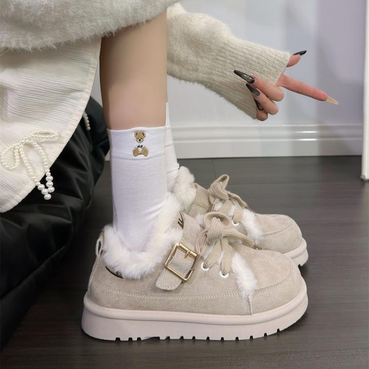 回力雪地靴女2026新款冬季加绒加厚保暖棉鞋厚底大头面包鞋子女