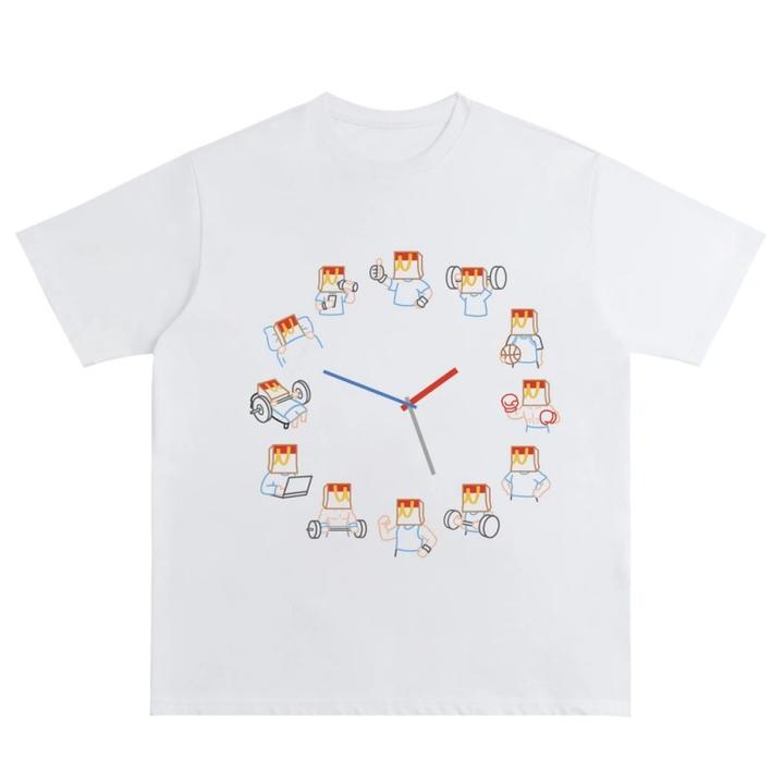 外贸清仓~撤回捡漏印花纯棉短袖T恤男女同款休闲趣味搞怪宽松上衣