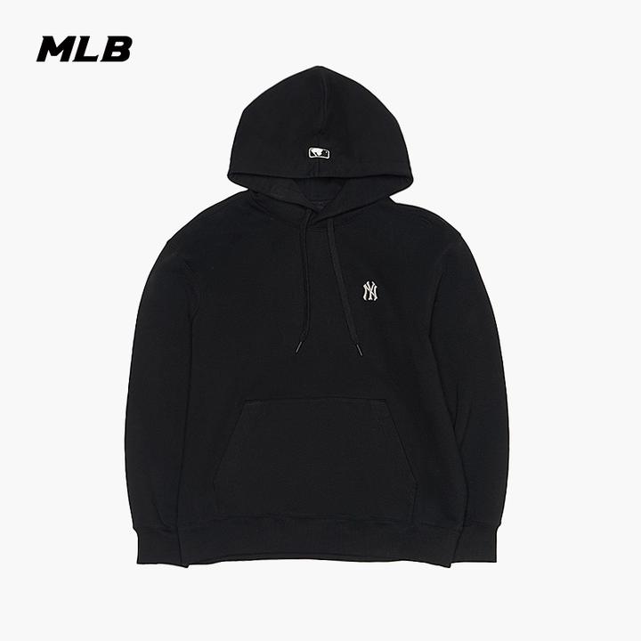 MLB官方流光风纯色小LOGO潮流运动休闲连帽卫衣25夏季新款HDB01