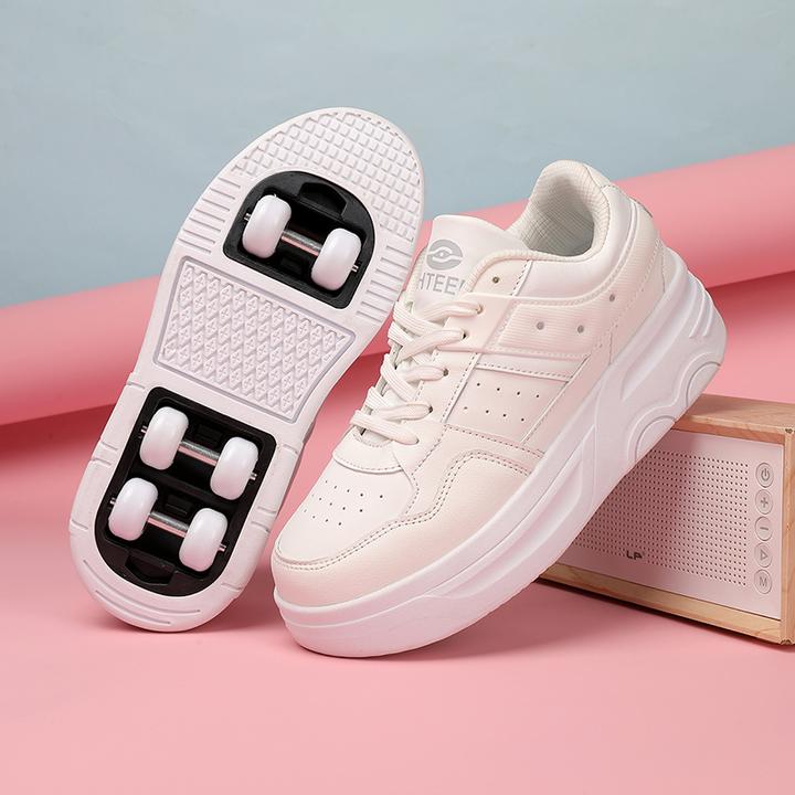 升级款六轮暴走鞋变形鞋可滑可走路双排溜冰鞋男孩女孩轮滑百搭