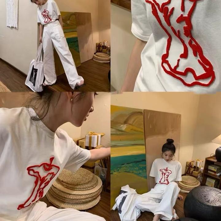 大头小白家2025年春夏Summer  ❤️ 100%纯棉双纱 大版短袖T恤