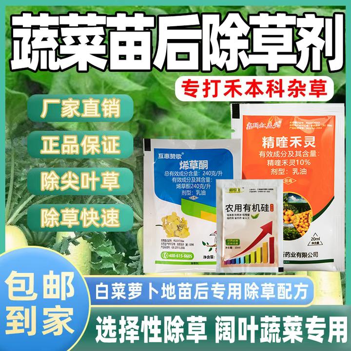 蔬菜地苗后除草剂阔叶蔬菜专用白菜萝卜专打禾本科杂草复配用药