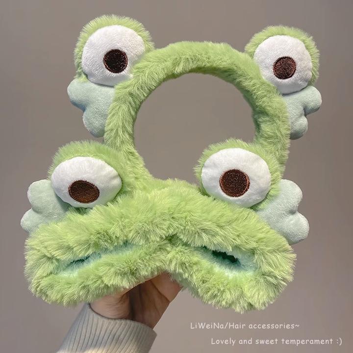 新款2025甜美小熊耳朵毛绒发饰百搭女生气质头箍原创日韩风格合金