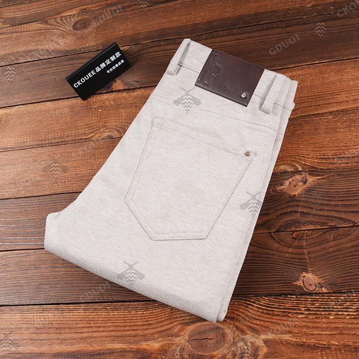 CKOUEE【醋酸羊毛】冬季新款舒适保暖高档轻奢商务百搭直筒休闲裤