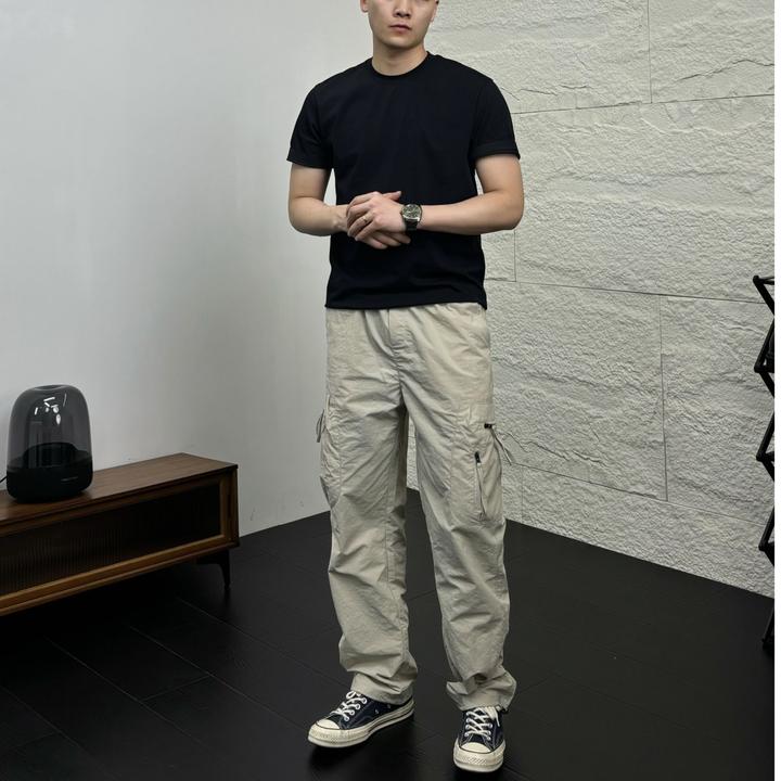 美式长裤直筒口袋休闲裤春夏百搭宽松户外运动裤子男款夏季男裤