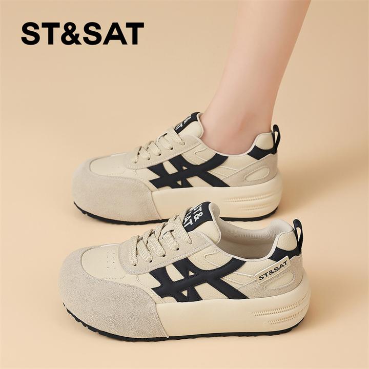 星期六复古小众德训鞋2025新款夏季爆款阿甘鞋厚底高级感百搭板鞋
