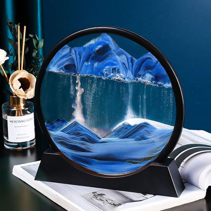 流沙画摆件创意艺术沙漏客厅酒柜电视柜办公室轻奢家居装饰品礼物