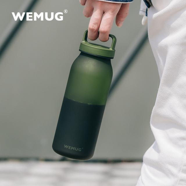 香港WEMUG手提随行杯tritan便携户外运动水壶露营旅行环保冷萃瓶