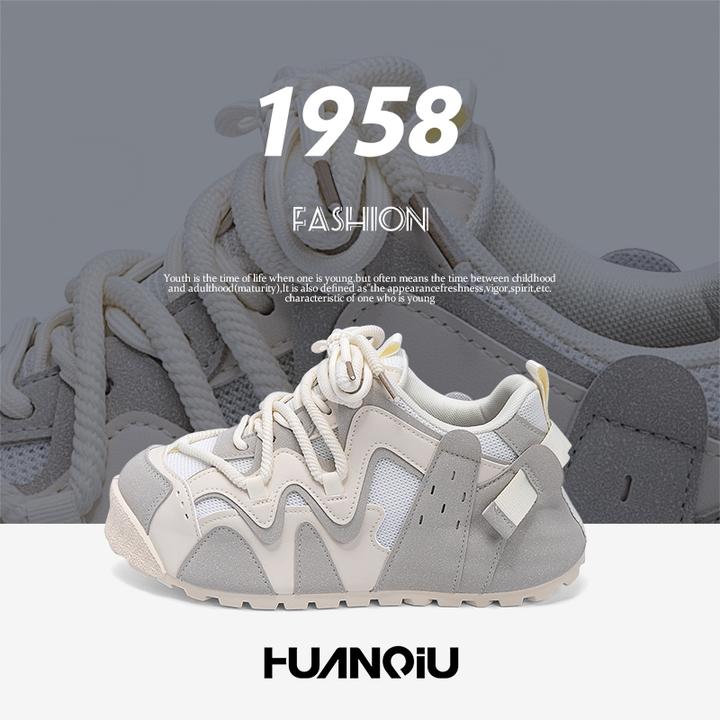 环球厚底小白鞋2025新款秋季网面透气男鞋潮百搭男士增高休闲板鞋