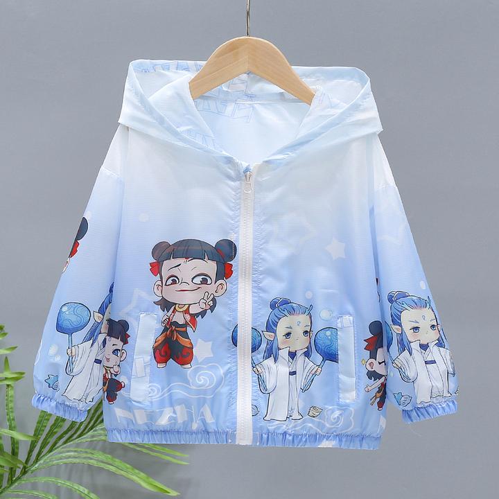男童夏季防晒衣外套薄款2025新款儿童哪吒衣服夏装轻薄凉感防晒服
