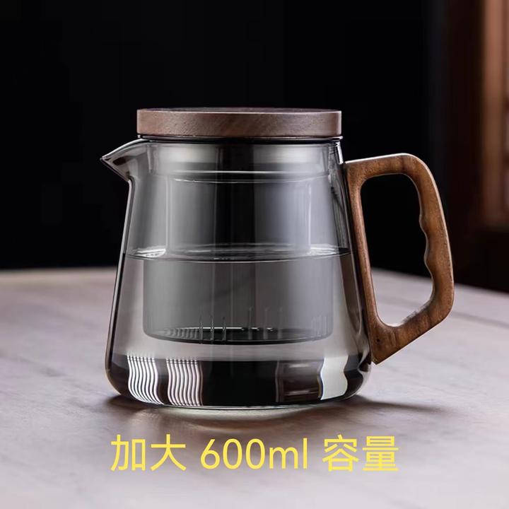 高档透明大容量耐热网红爆款泡茶壶玻璃杯家用高颜值泡茶杯2-3人
