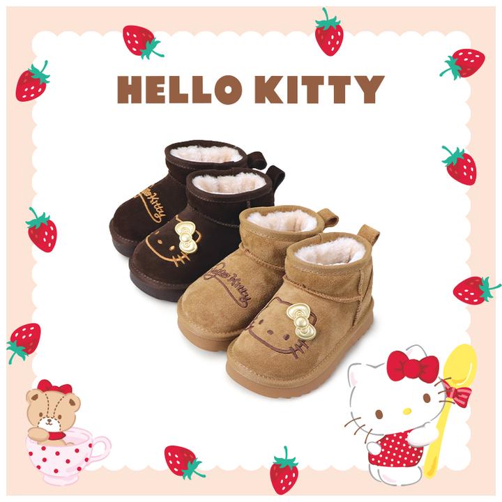 HELLO KITTY/凯蒂猫2025新款儿童雪地靴短靴加厚保暖防滑女童棉鞋