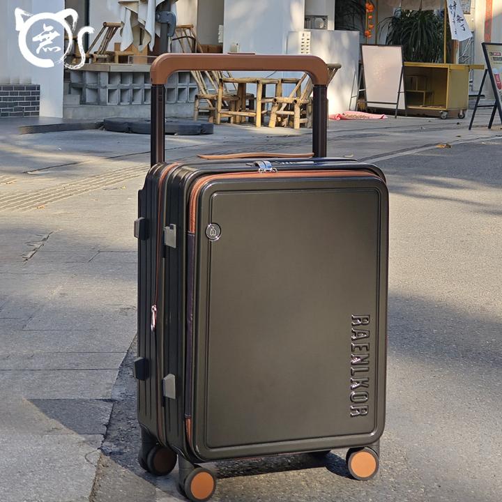 無猫深仓可扩展侧开盖登机箱20寸男女宽拉杆行李箱大旅行密码箱24