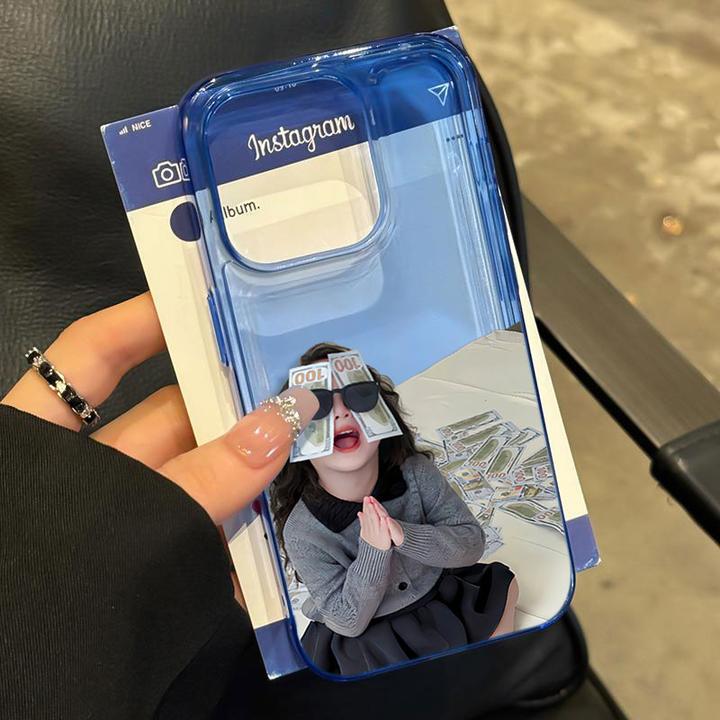 发财墨镜小女孩适用iPhone16苹果14_15PROMAX软胶13手机壳12防摔x