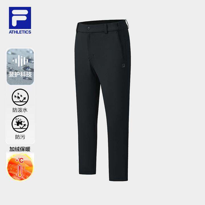 FILA斐乐25新款【五防全能裤】男士保暖休闲针织长裤A11M541604F