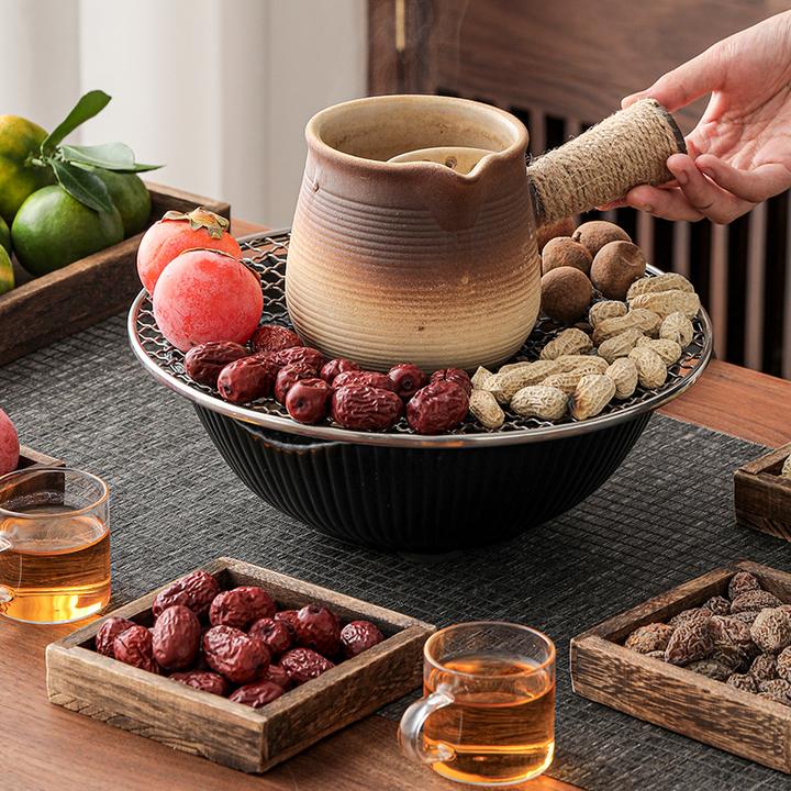 围炉煮茶电陶炉罐罐茶壶烤奶罐家用室内电热泡茶器具煮茶壶套装
