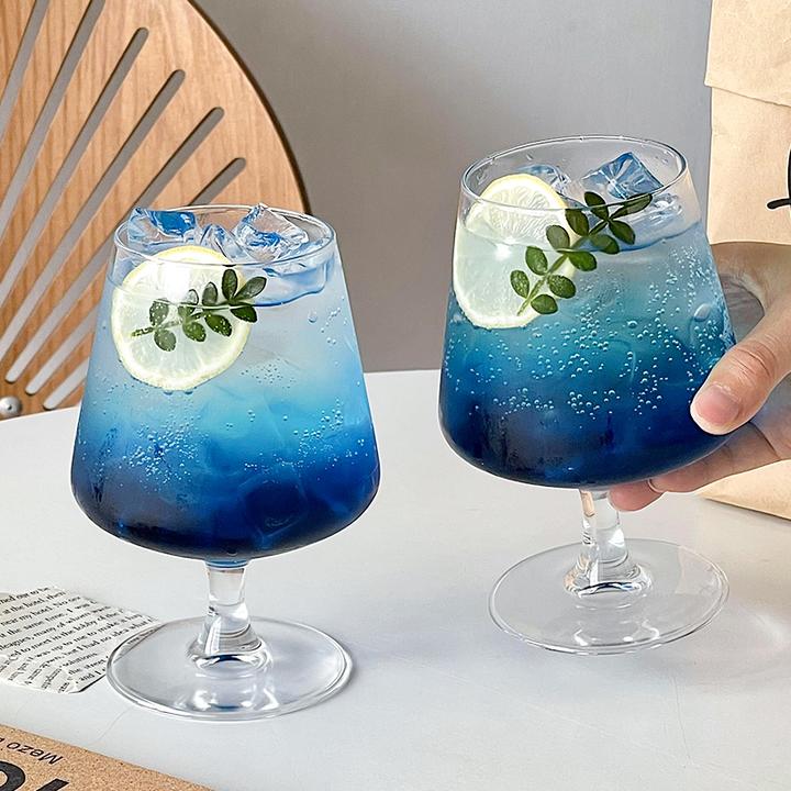 ins风矮脚玻璃杯鸡尾酒杯饮品杯苏打气泡水杯饮料调酒杯高级感mt
