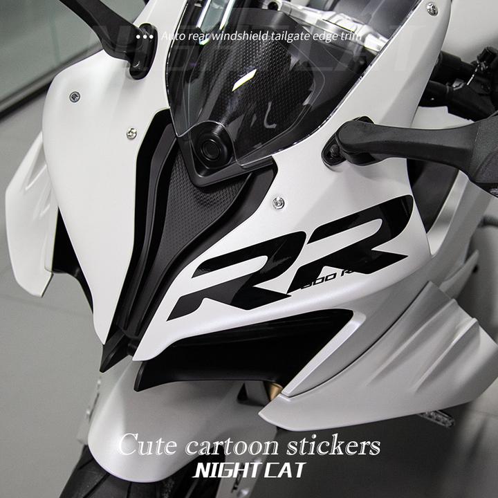 摩托车仿赛车头双R贴纸 无极钱江川崎RR贴纸拉花个性装饰配件