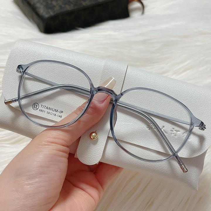 超轻眼镜钛腿tr90复古圆形显脸小近视眼镜架近视镜圆框框镜女款