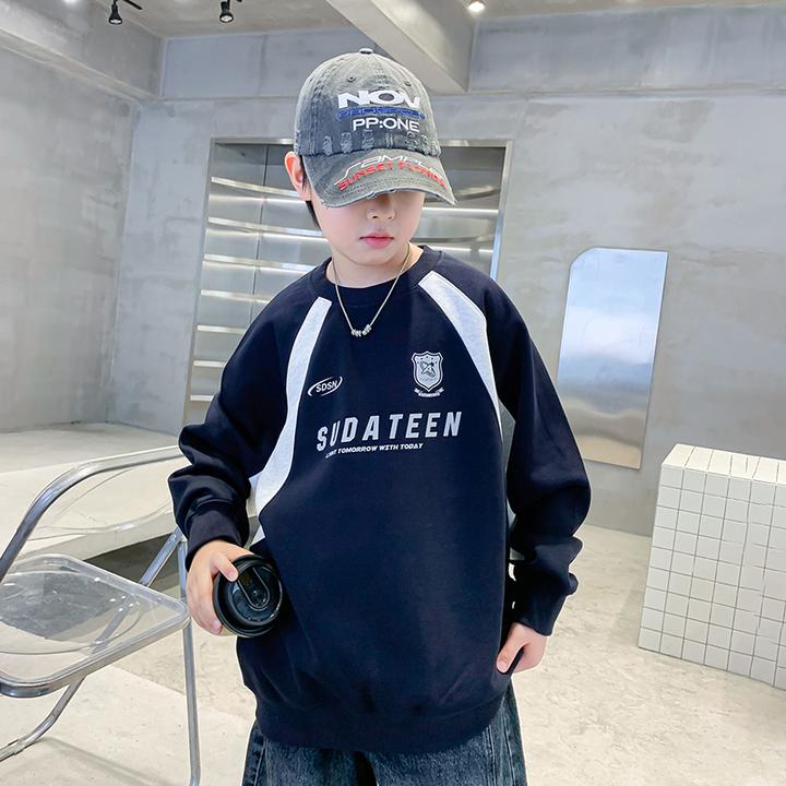 儿童装男童秋装纯棉卫衣2025新款中大童秋季男孩春秋款帅气上衣潮