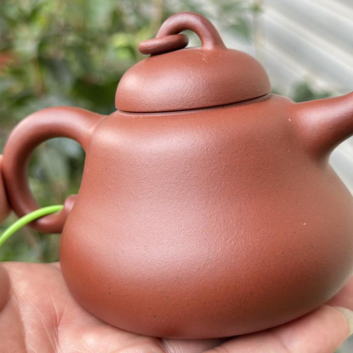 200CC优质龙血砂葫芦壶 手工原矿紫砂壶 附光谱分析报告