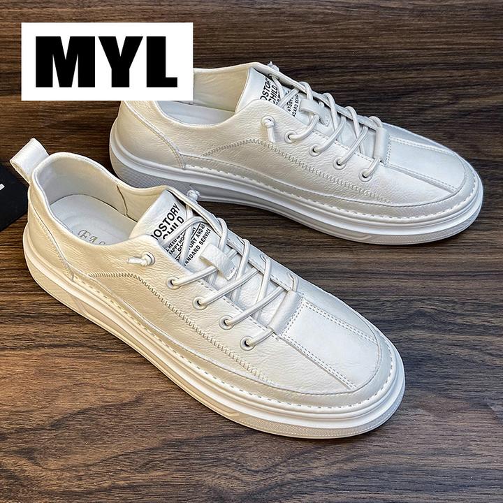 冬季男鞋2025新款男士透气潮鞋百搭皮鞋鞋子男款休闲板鞋小白鞋男