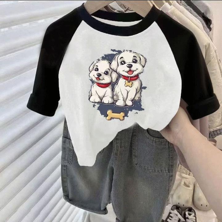 2025秋季纯棉儿童卡通T恤新款男童上衣宝宝长袖女童中小童打底潮t