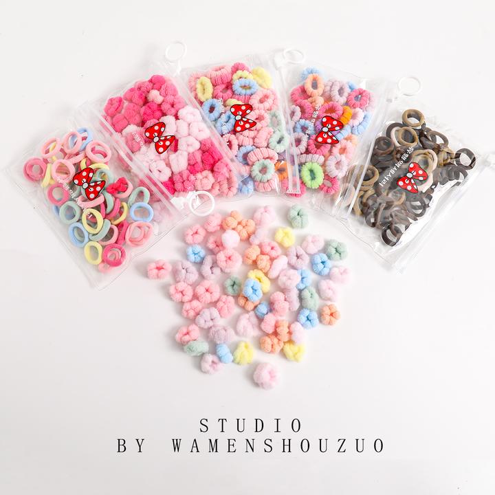 【简约风】甜美可爱分宝宝发饰女孩头绳橡皮筋头饰不伤发