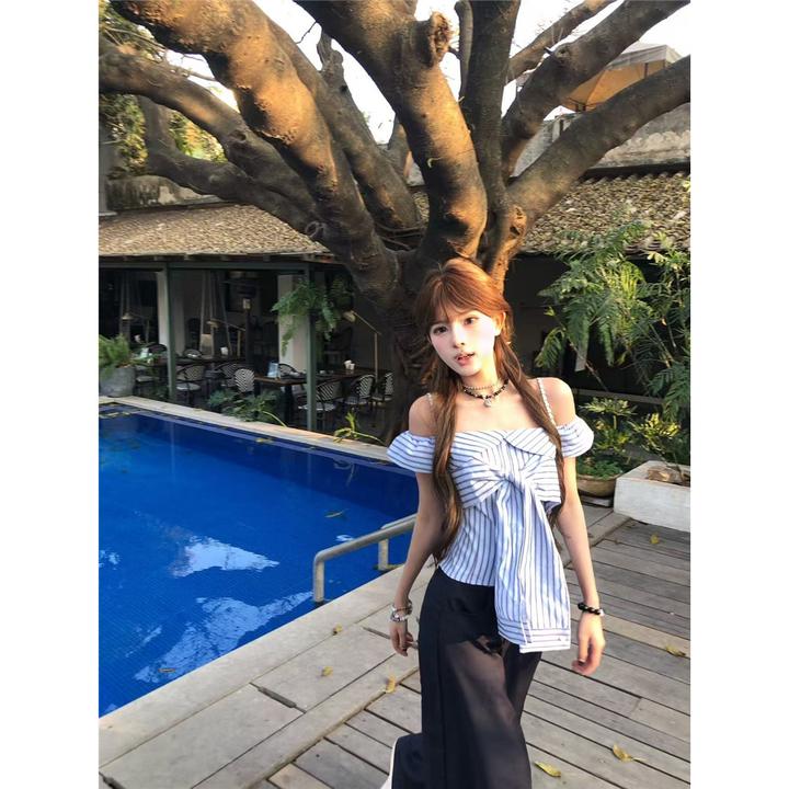 韩系纯欲风气质长袖衬衫女时尚百搭修身显瘦小众设计感外穿上衣服