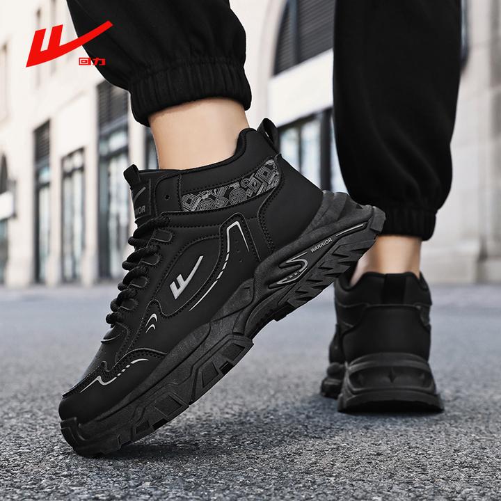 回力高帮男鞋2025秋冬季新款马丁靴防滑户外鞋学生休闲运动老爹鞋