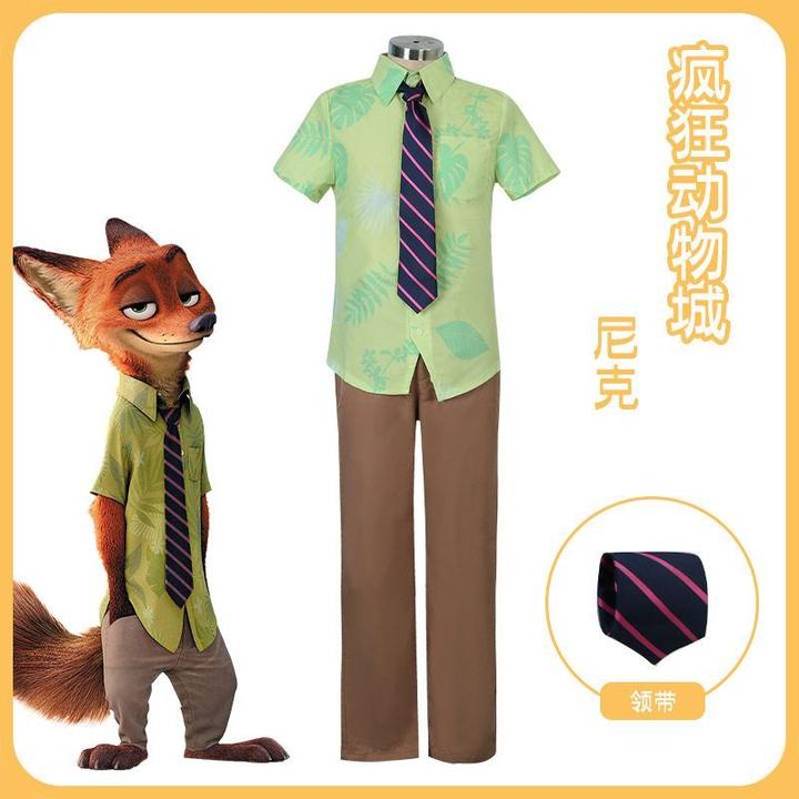 疯狂动物城cos服服狐狸尼克cosplay服装动漫角色扮演服装表演服