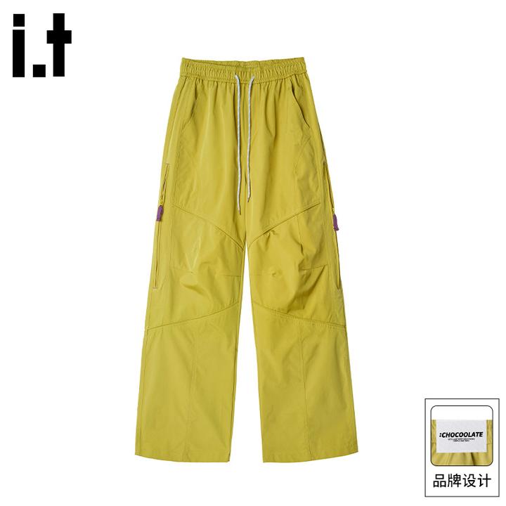 it: CHOCOOLATE防泼水户外运动冲锋裤男秋季新款登山工装速干裤子