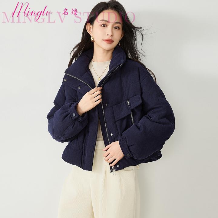 名缕设计感时髦设计感羽绒服女2026新款立领百搭小众冬季外套