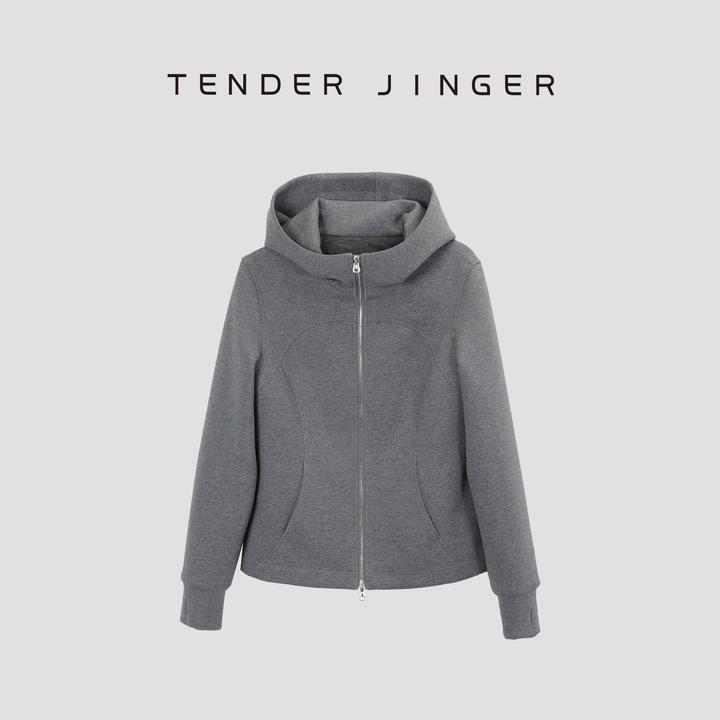 Tender Jinger｜线下专供 连帽鹅绒卫衣短外套T54WM50131