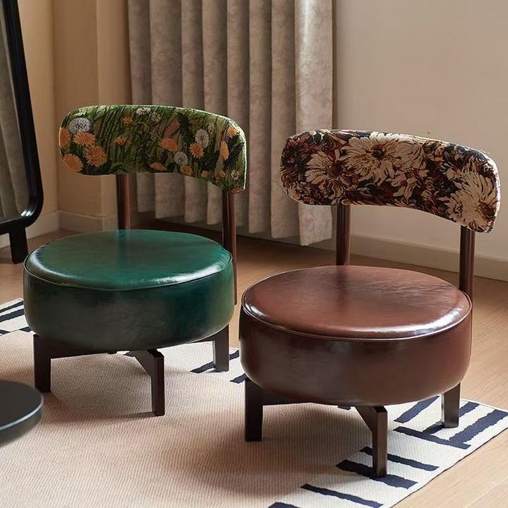 实木沙发椅客厅舒适旋转椅子阳台休闲靠背椅久坐单人沙发椅子家用