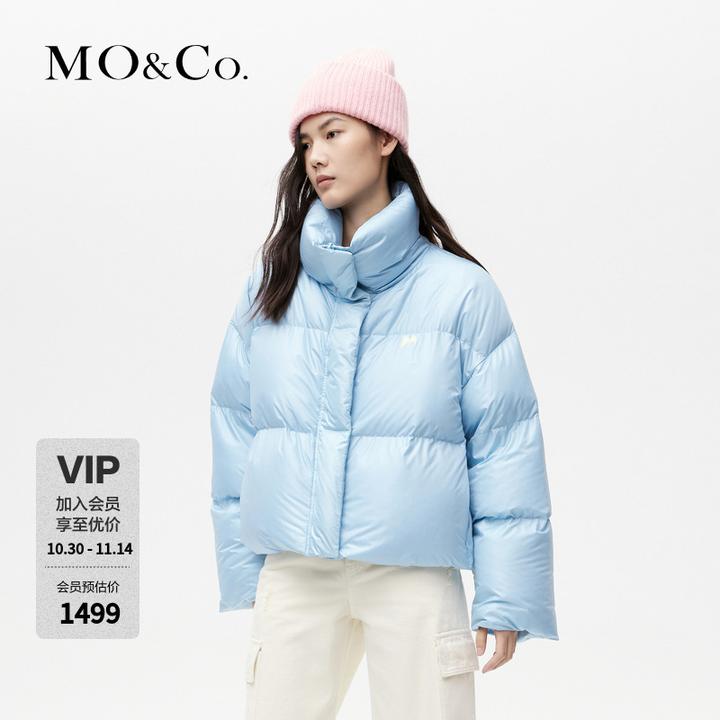【流光风】MOCO多巴胺色立领鹅绒服羽绒服外套MBC4EINK06