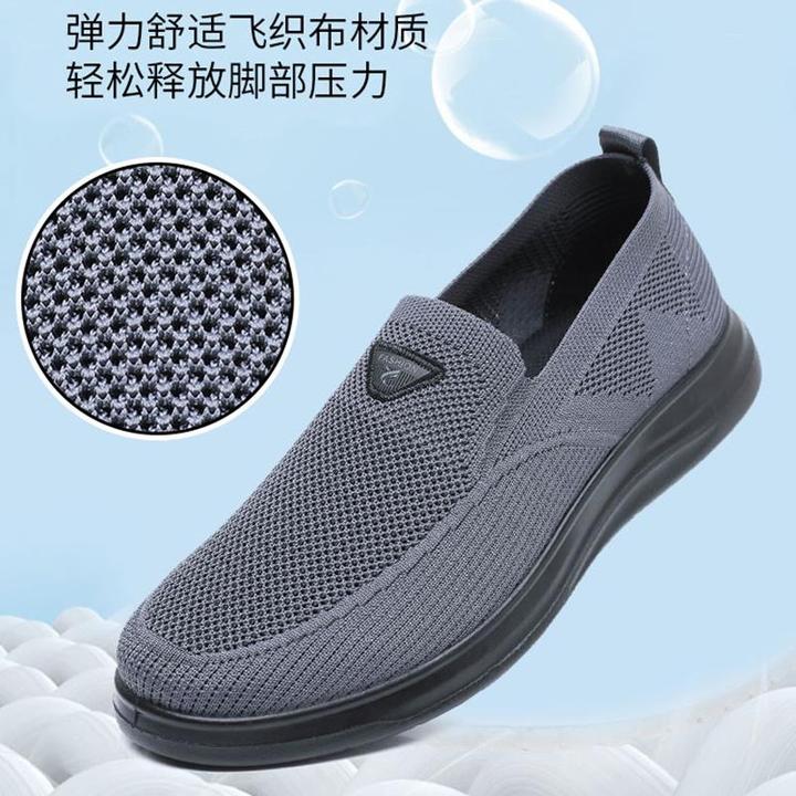 老北京布鞋男网鞋中老年人爸爸鞋休闲软底爷爷鞋夏季老人防滑网鞋