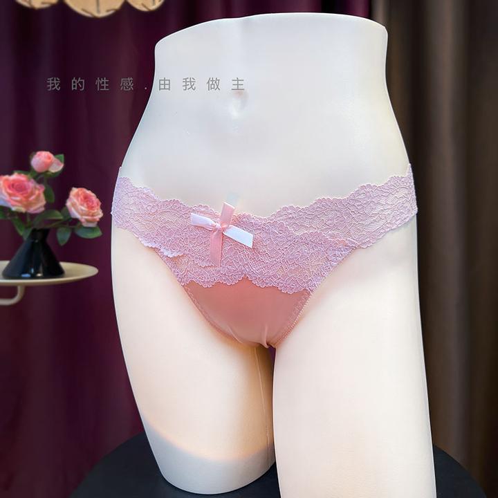 法式精致轻奢蕾丝内裤柔软丝滑迷人舒适亲肤三角裤高弹纯欲短裤女